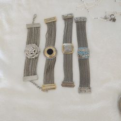 Magnetic Clip Bracelets & Watches 4 Pieces