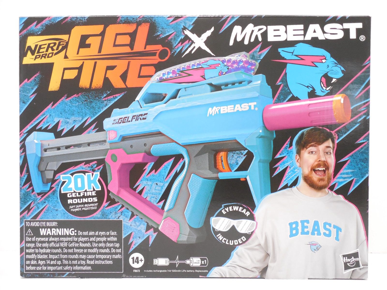 Nerf Pro Gelfire Mr Beast Blaster