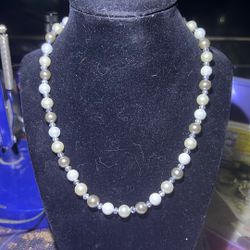 Fashion  Necklace Marble 