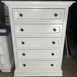 White Dresser Solid Wood 
