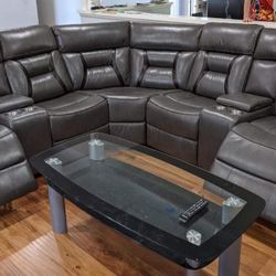 New Gray Power Recliner Sectional Couch / Free Delivery 🚚 
