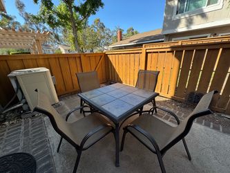 Patio table with 4 chairs