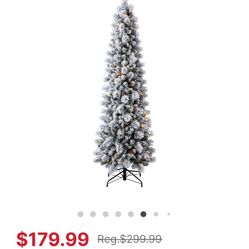 Slim Christmas Tree And Skirt 