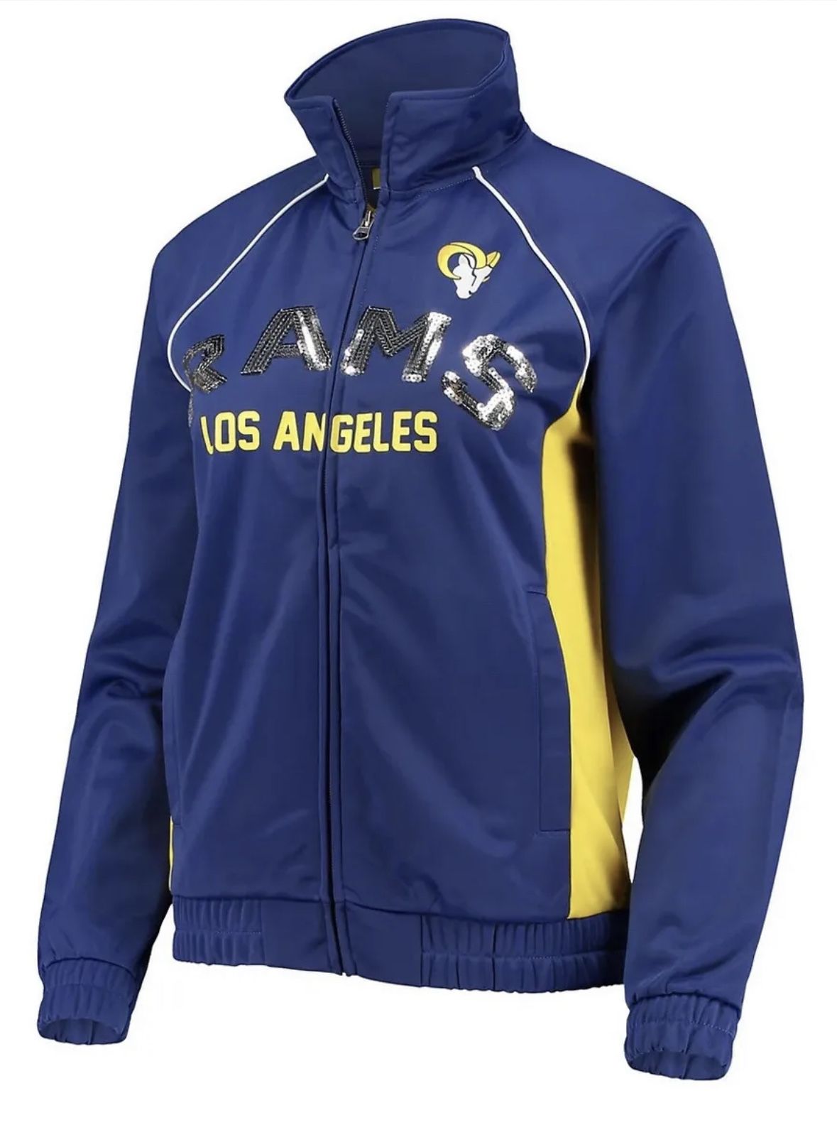 Women's G-III 4Her by Carl Banks Royal/Gold Los Angeles Rams Jacket Xtra  Large