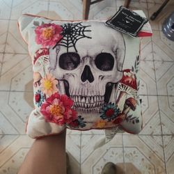 Halloween Needlepoint Pillow