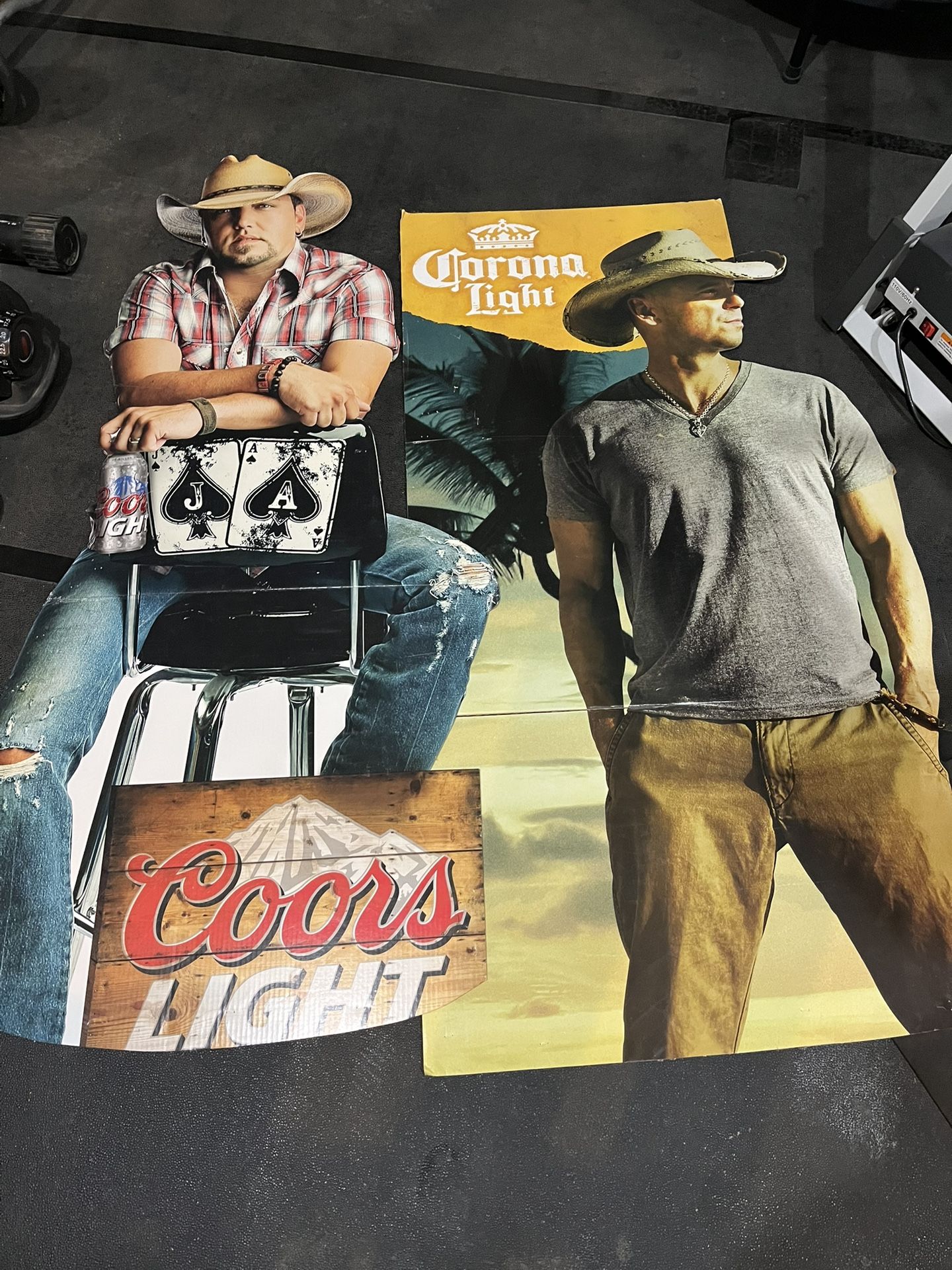 Jason Aldean Kenny Chesney Beer Signs