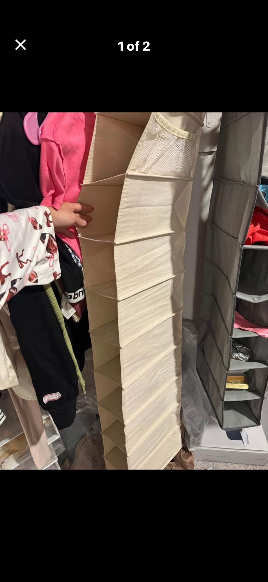 Over Door Hanging Storage Bags Foladble Multifunctional Storage Bags Organizer 5 layers