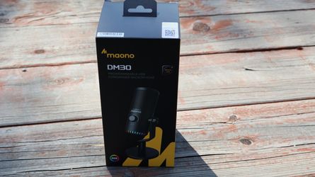 MAONO DM30RGB USB Gaming Microphone
 - White