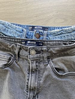 Hollister Ultra High-Rise Washed Black Baggy Jeans