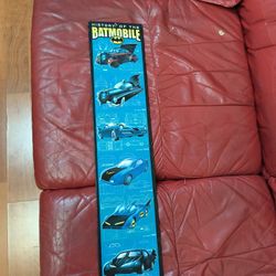 Batman History Of The Batmobile Open Road Brands 24-in Sign Rectangular