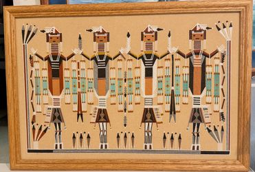 Navajo Sand Painting Framed Art