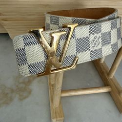 Louis Vuitton Damier Azur Belt M9609 80/32