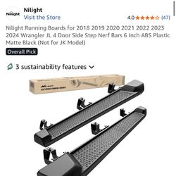 Jeep Running Boards 2018-2024 Wrangler JL 4 Door Side Step