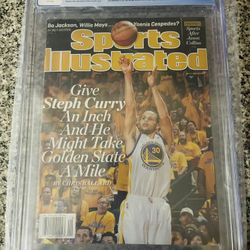 9.4 Graded Steph Curry Sports Illustrated Magazine 
