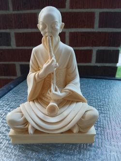 Vintage Arnaldo Glannelli sculpture Oriental man