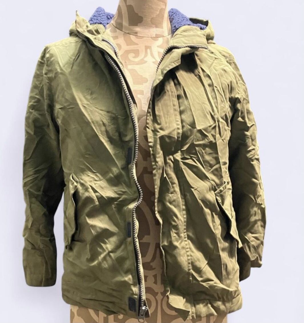 Old Navy Womens XS Full Zip Hooded Utility Jacket Olive Green Army Green