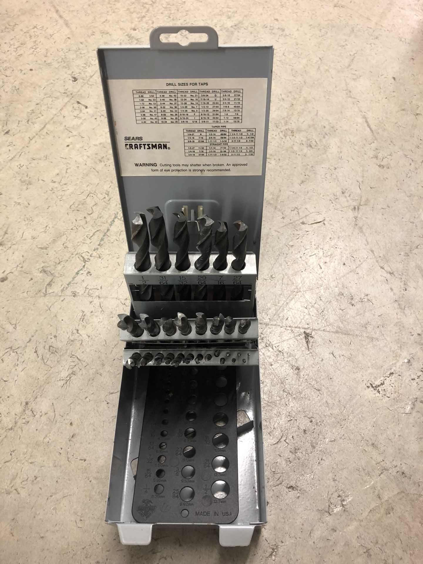 Drill Bit Set and Case