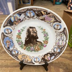 Rosary Glass Plate