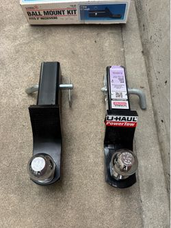 2 new never used U-Haul tow hitch receiver with 2” ball