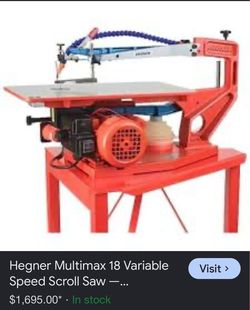 Saw - Hegner - Universal - Precision - Scroll - Saw - with Stand