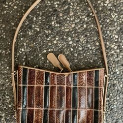 Vintage 1970s Snake/Reptile Patchwork Bag Purse