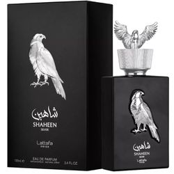 Shaheen Silver by Lattafa Pride Eau De Parfum Unisex 3.4 fl oz