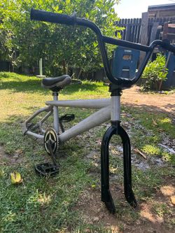 Grey BMX bike frame