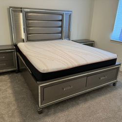 Queen Cal King Bed