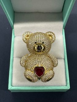 Ladies teddy bear ring Size 10