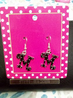 "M" earrings