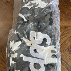 Supreme Satin Applique Sweatpant (SS26) Snow Camo Size Medium