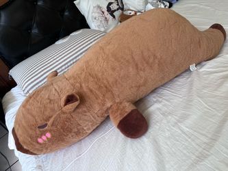 Giant Capybara Body Pillow Plush – 38", Like New