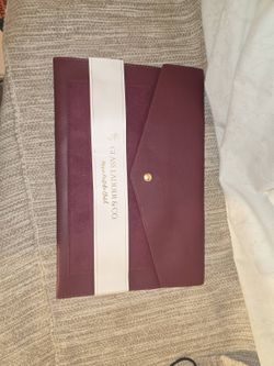 Glass Ladder & Co. "Megan Portfolio Clutch" (Burgundy)