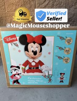 SOLD OUT Disney 4 ft. Animated Holiday Minnie Mouse Christmas Animatronic NEW