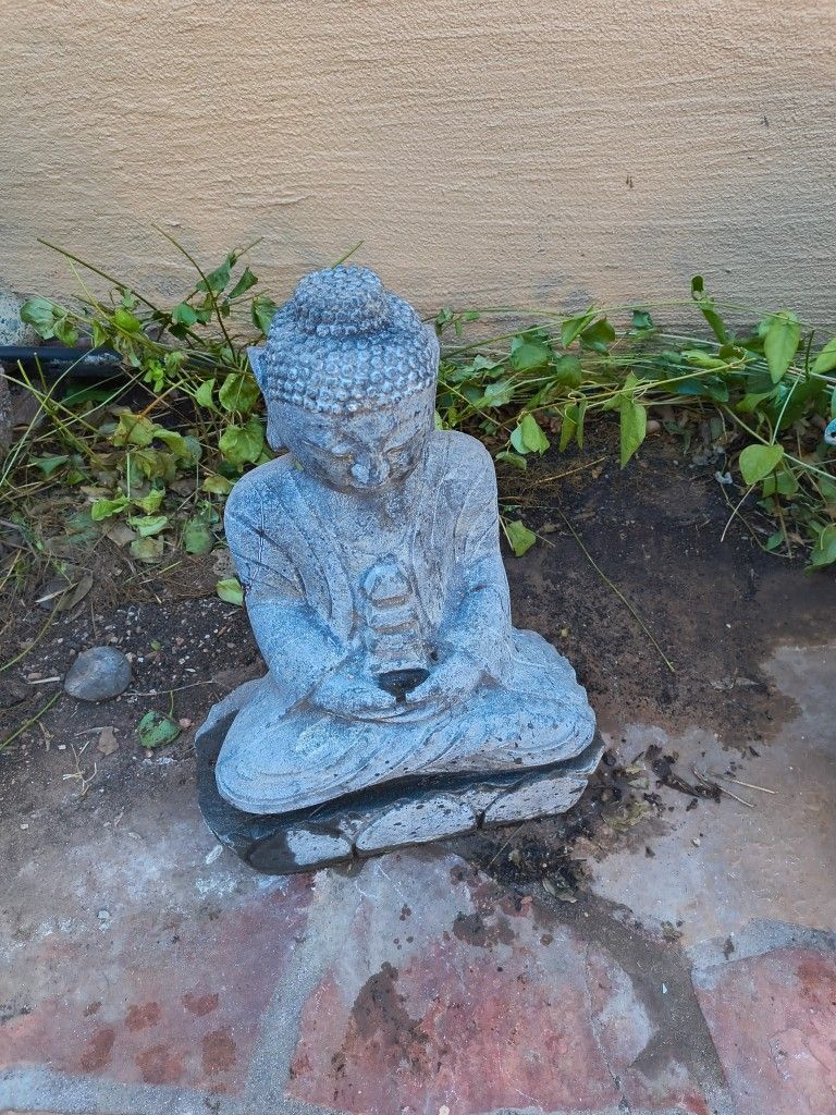 Carved Solid Rock Statue