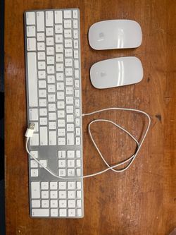 Apple keyboard and mouse