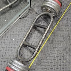 Tricep Bar With25lbs Each Side