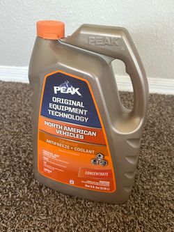 PEAK Original Equipment Technology North American Orange Pre-Mixed Engine Coolant / Antifreeze