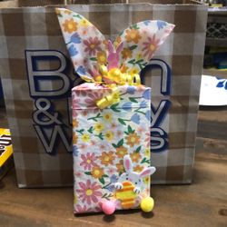 Happy Easter Bunny Ears With A Box Of Candy 