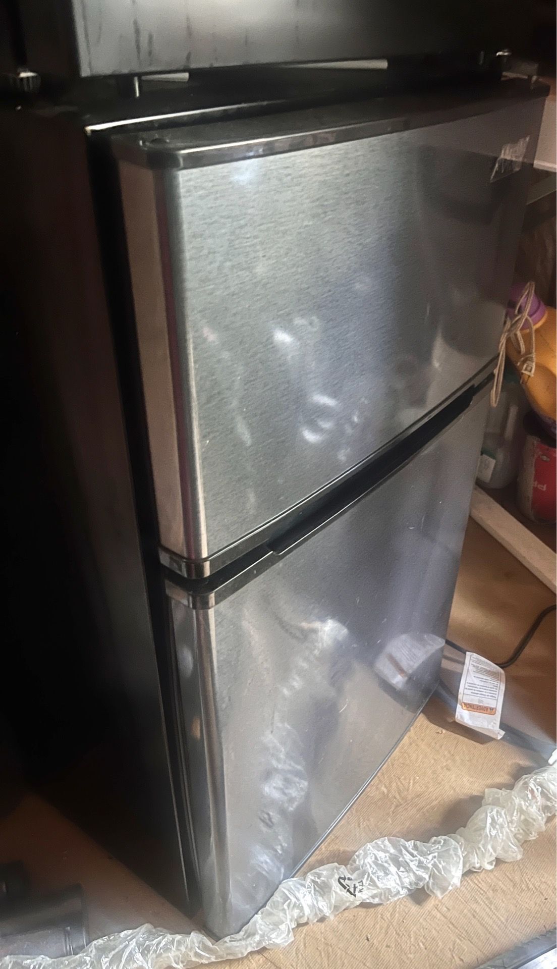 Arctic King Two Door Mini Fridge Refrigerator Freezer