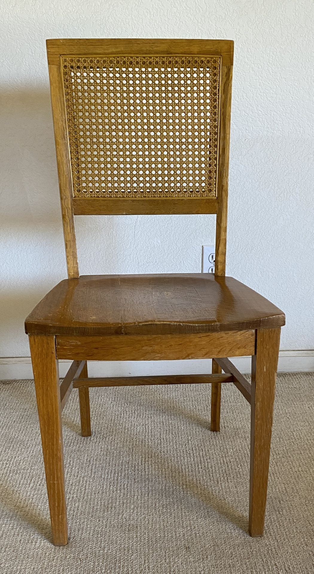 Oak Cane Back Chair