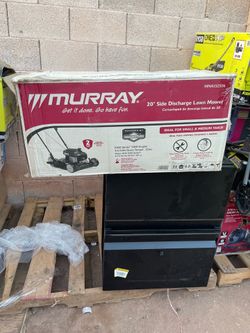 Shop Murray 20 in. 125 cc Briggs & Stratton Walk Behind Gas Push Lawn Mower with 4 Wheel Height Adjustment and Prime 'N Pull Start