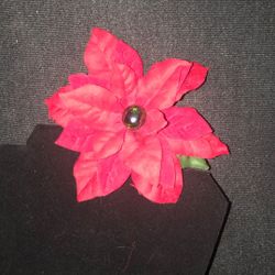 Poinsettia Brooch - Hand Made