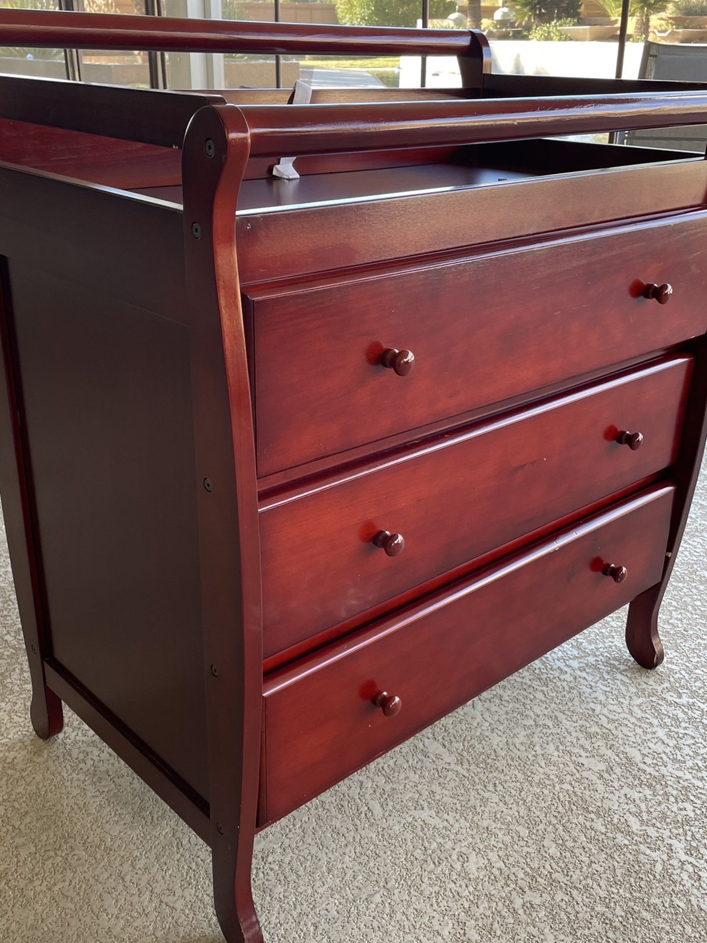 Cherry Changing Table