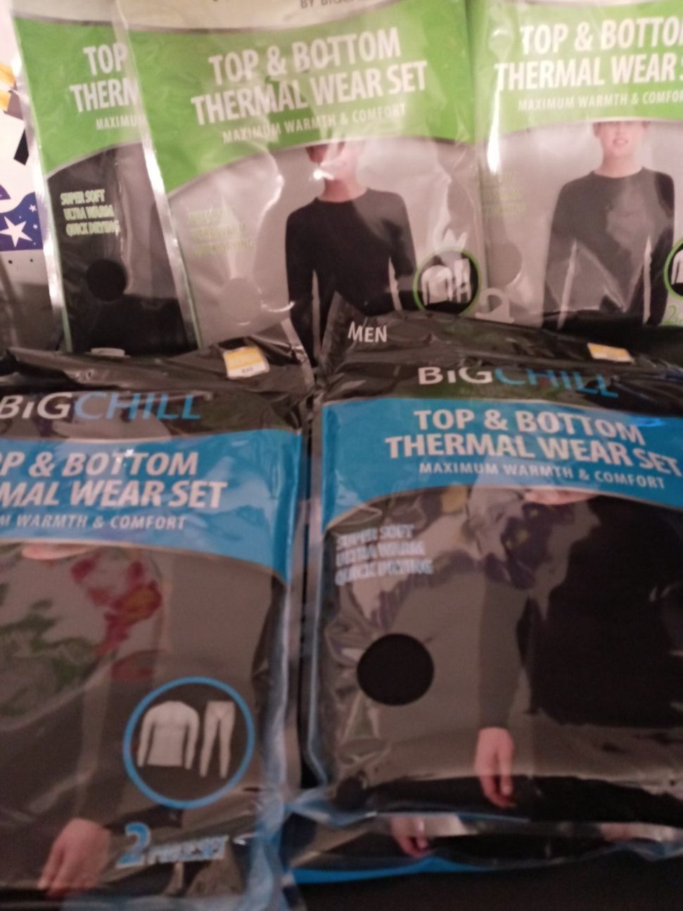 Thermal men sets available