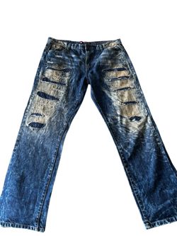 Southpole distressed acid wash denim jeans men’s size 38 x 32