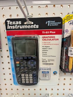 Texas Instruments 83 Plus Black Calculator: Graphing, 160KB Data Storage