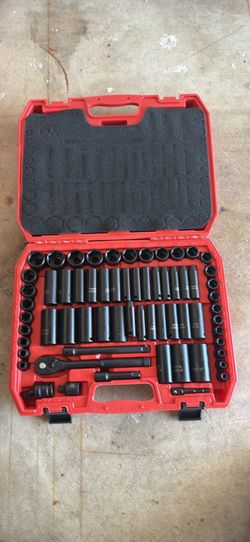EACELIY 64pcs 3/8" Socket Set,Drive Impact Socket Set