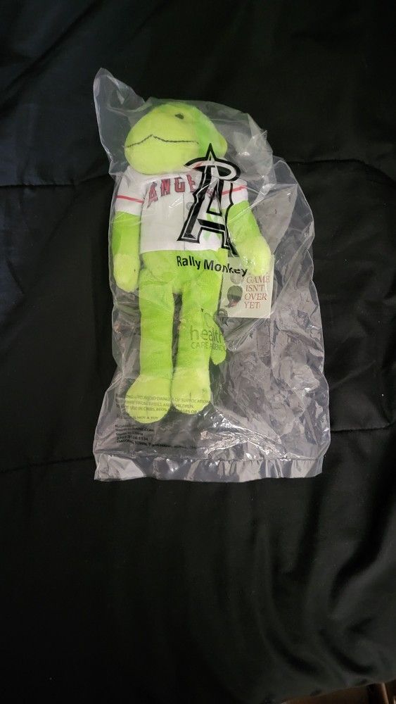 Green Anaheim Angels Rally Monkey. New
