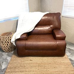 3 Piece Living Room Set Brown Electric Sofa, Loveseat And Big Chair
